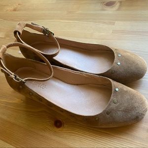 Madewell | Suede Leather Ankle Strap Heels